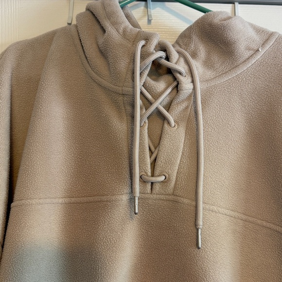 MPG Light Beige Fleece Hoodie - Picture 3 of 5
